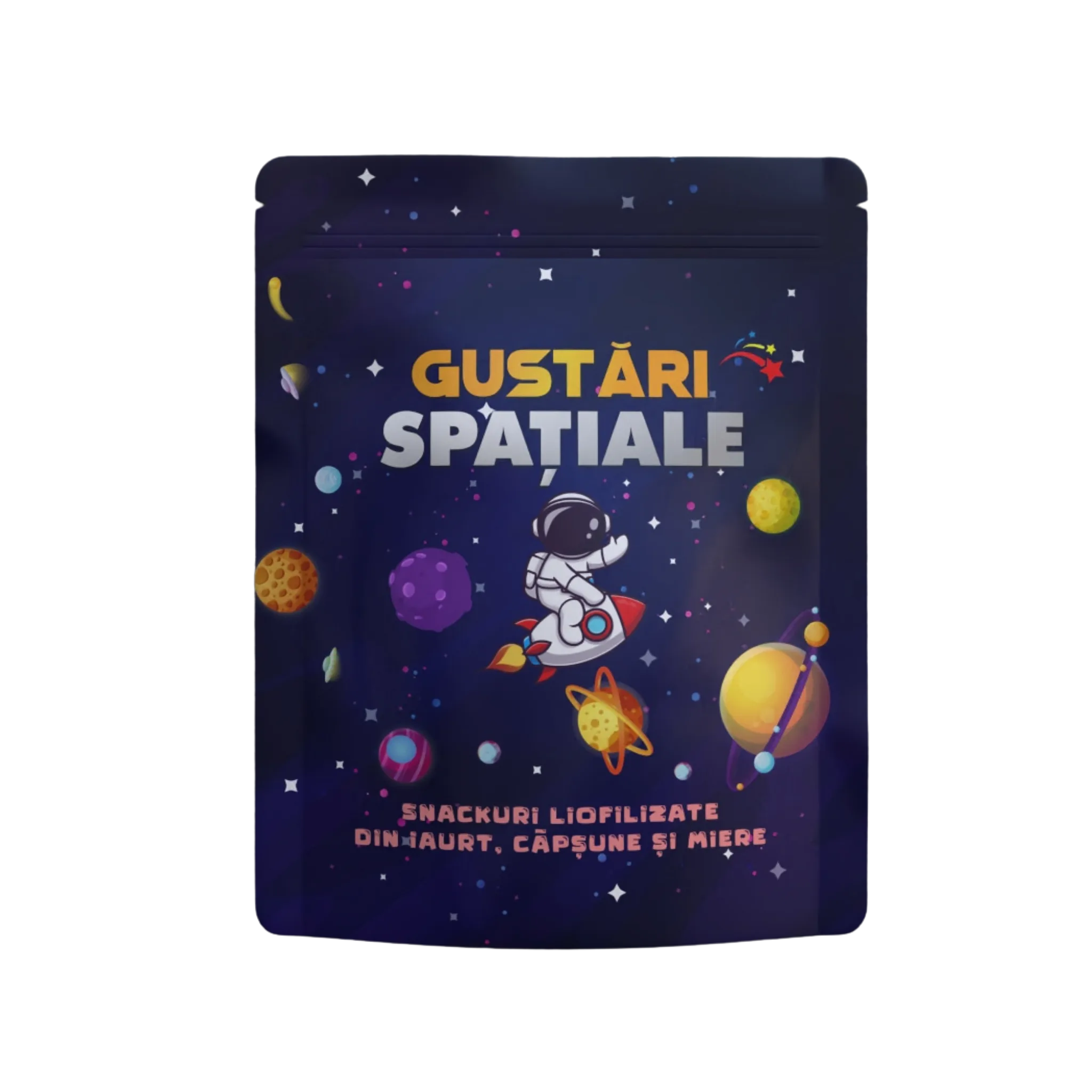 Yogurt, strawberries and honey — freeze-dried snack