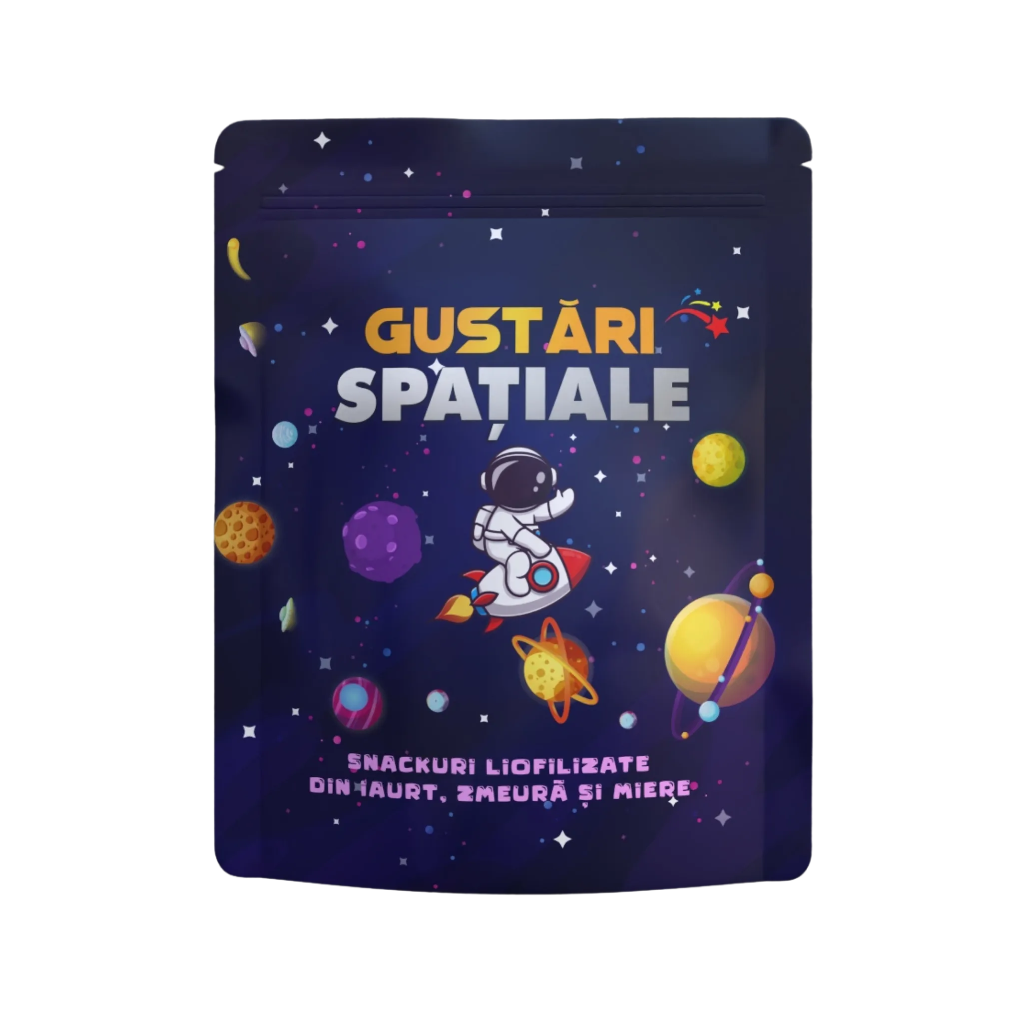 Space Munchies — freeze-dried snack pouch